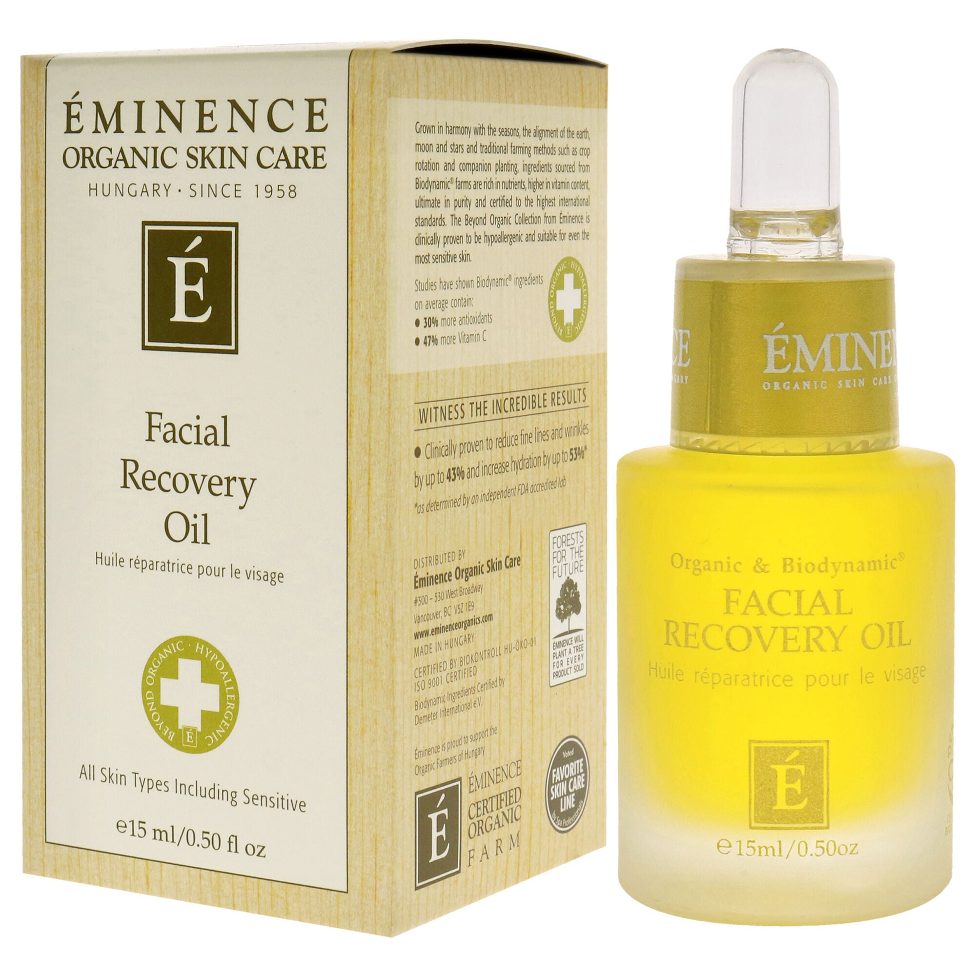 Facial Recovery Oil by Eminence for Unisex - 0.5 oz Oil, See Description, alternate image number 3