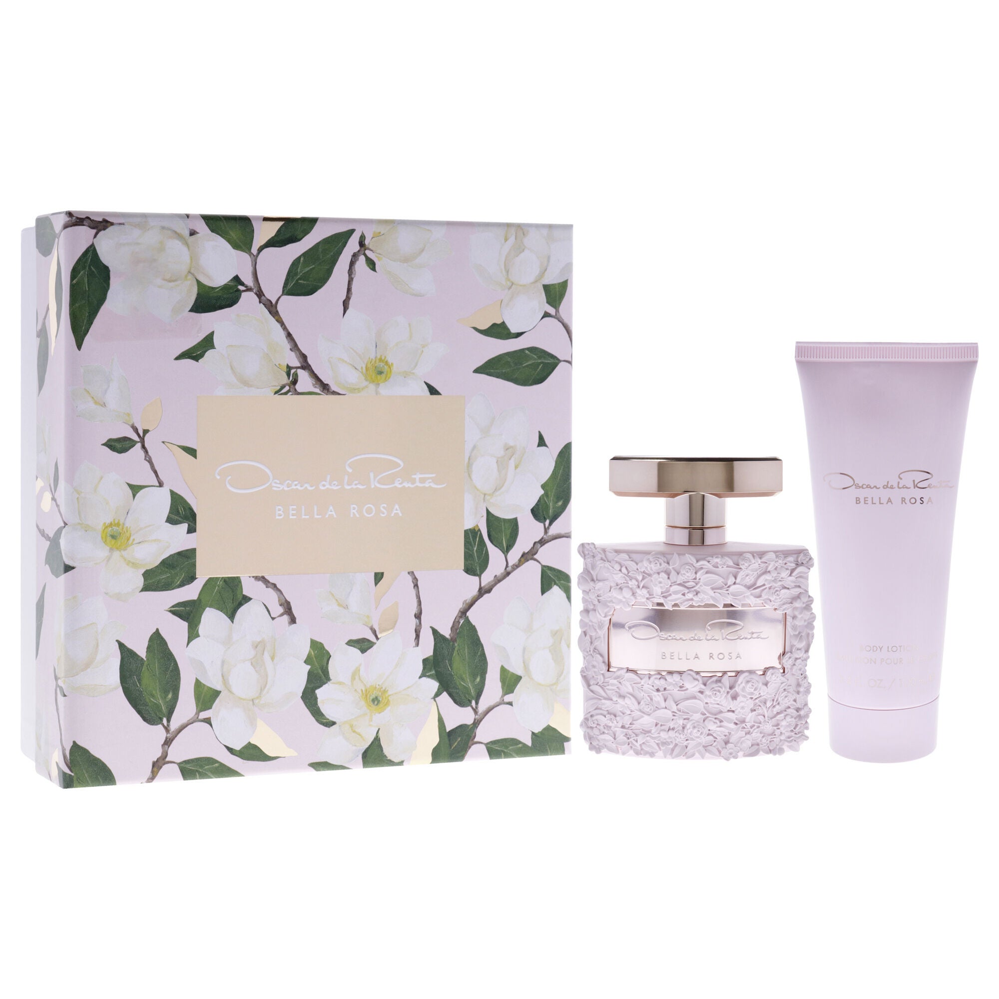 Bella Rosa by Oscar De La Renta for Women - 2 Pc Gift Set 3.4oz EDP Spray, 3.4oz Body Lotion, See Description, alternate image number 1