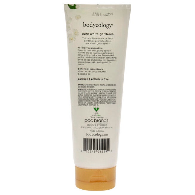 Pure White Gardenia by Bodycology for Women - 8 oz Body Cream, , alternate image number null