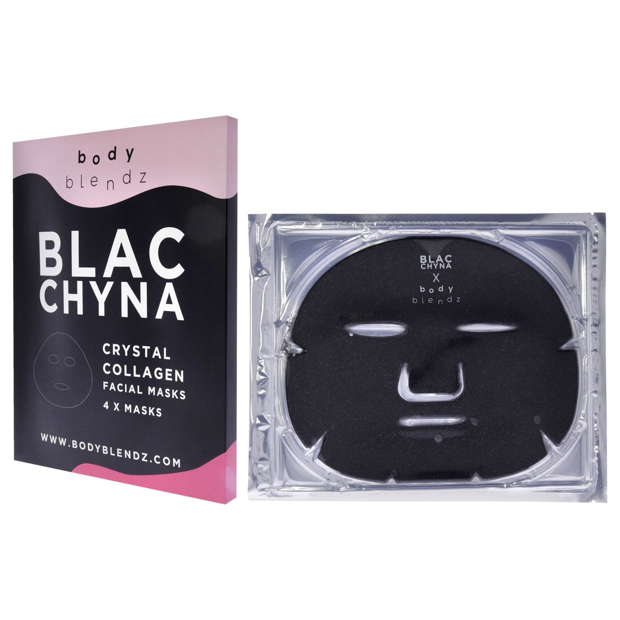 Crystal Collagen Facial Mask by BodyBlendz for Women - 4 Pc Mask, , alternate image number 8