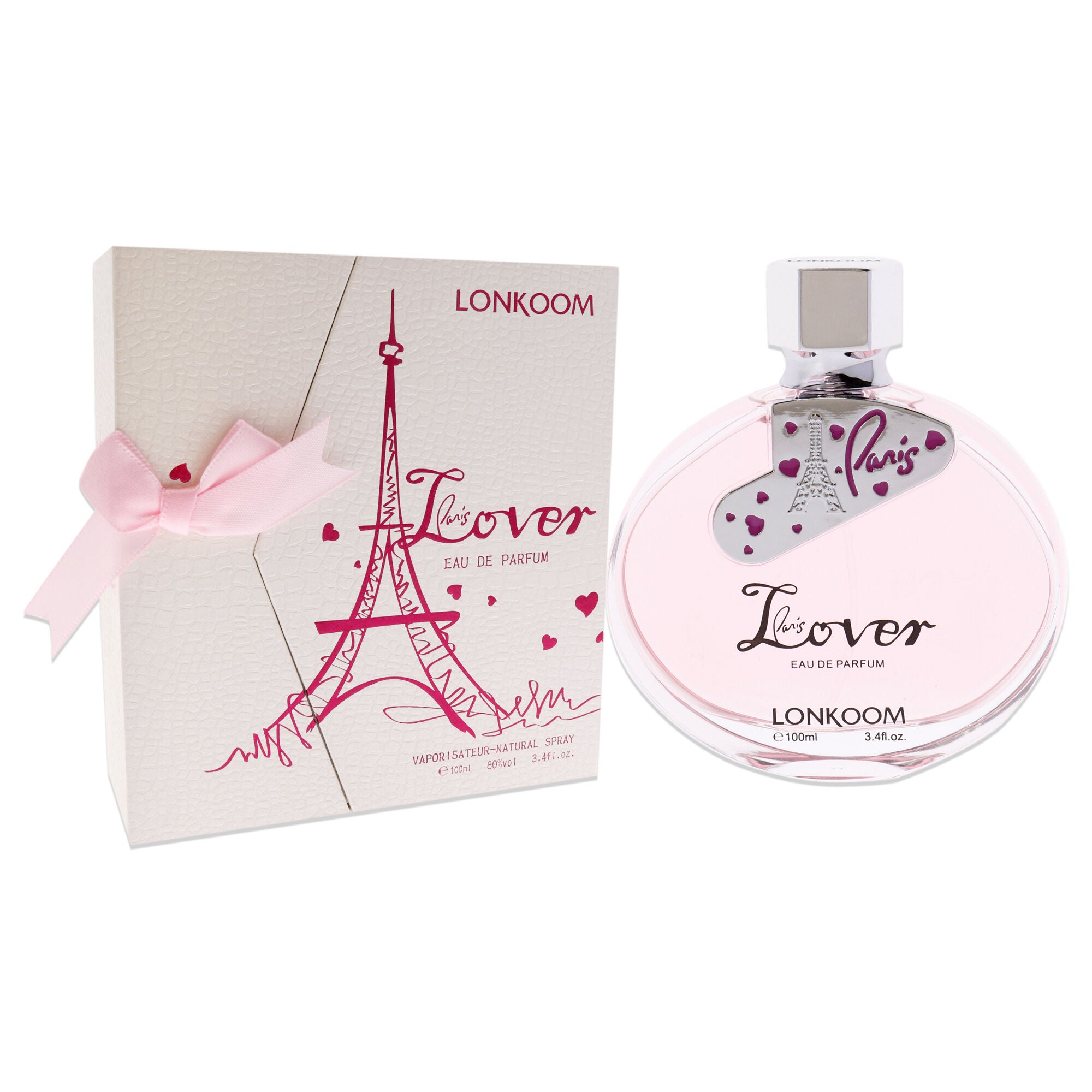 Paris Lover - Pink by Lonkoom for Women - 3.4 oz EDP Spray, See Description, alternate image number 1