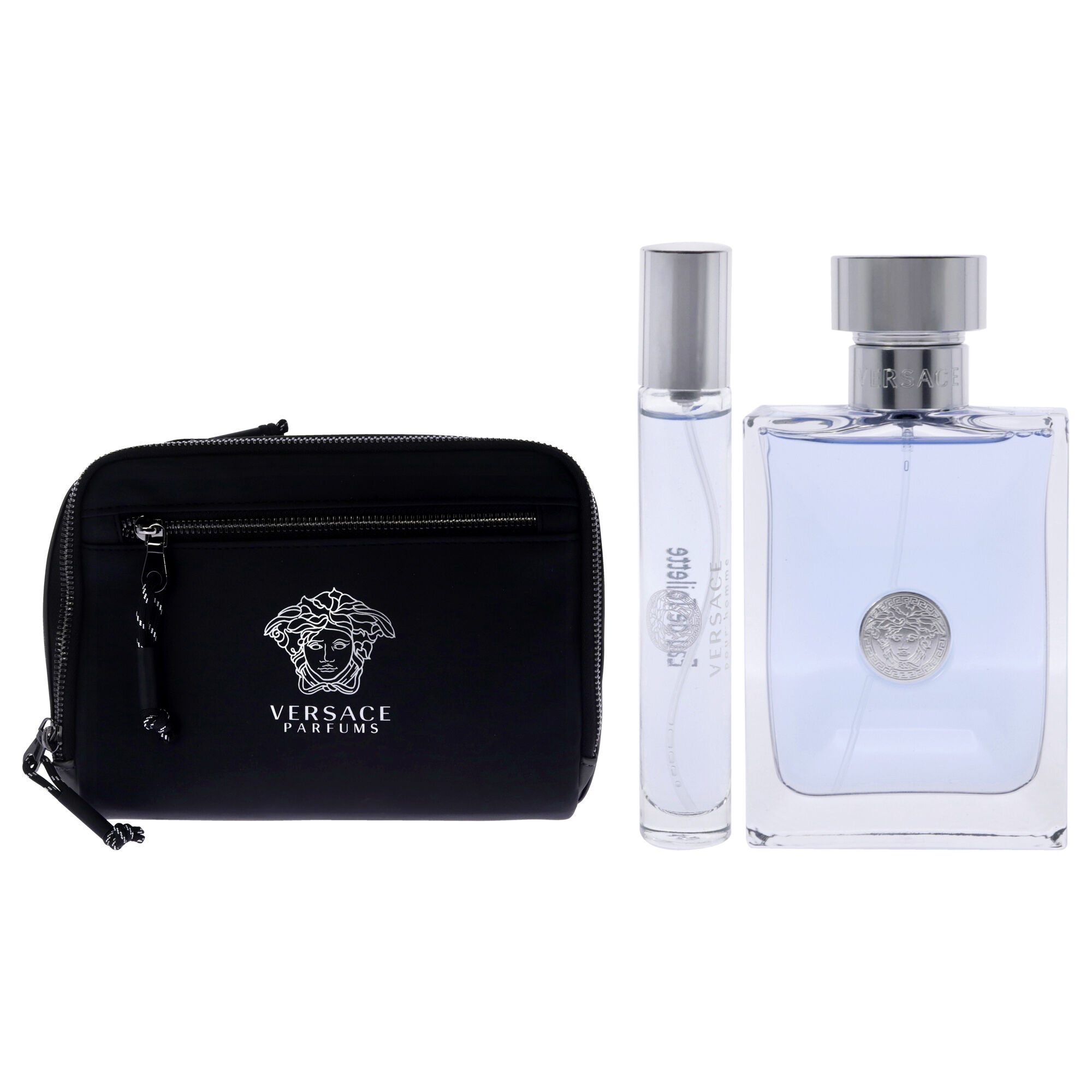 Versace Pour Homme by Versace for Men - 3 Pc Gift Set 3.4oz EDT Spray, 0.34oz EDT Spray, Pouch, See Description, alternate image number 4
