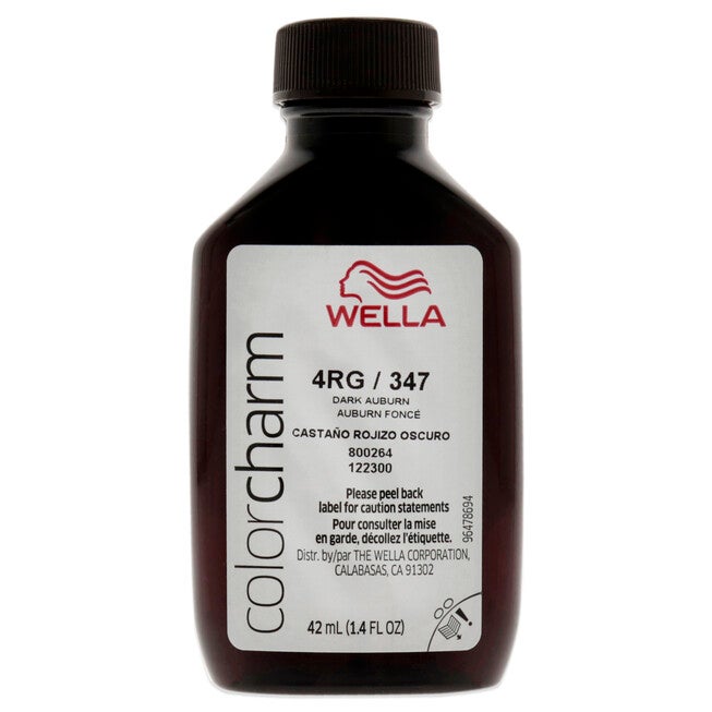 Color Charm Permanent Liquid Hair Color - 347 4RG Dark Auburn by Wella for Unisex - 1.42 oz Hair Color, NA, alternate image number null