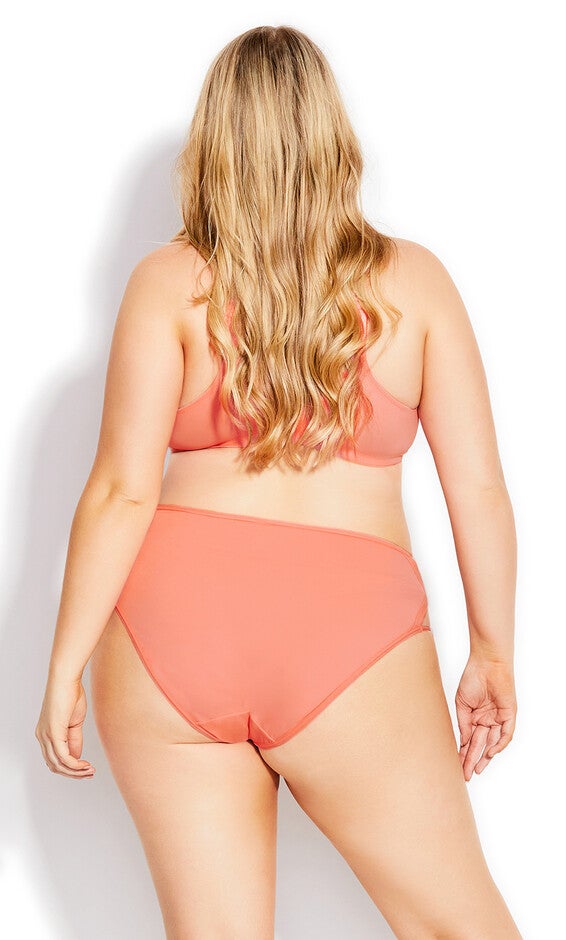 Fashion Microfiber Hi Cut Brief - soft peach, , alternate image number null