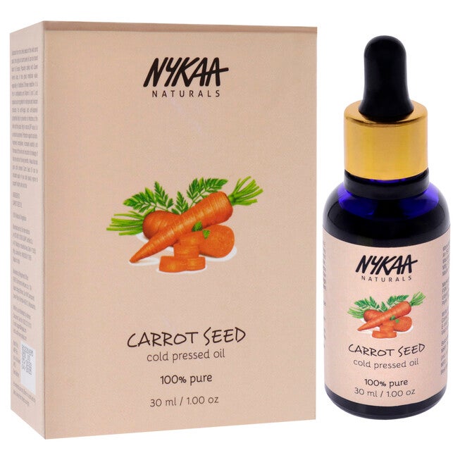 100 Percent Pure Cold Pressed Oil - Carrot Seed by Nykaa Naturals for Women - 1 oz Oil, See Description, alternate image number 1