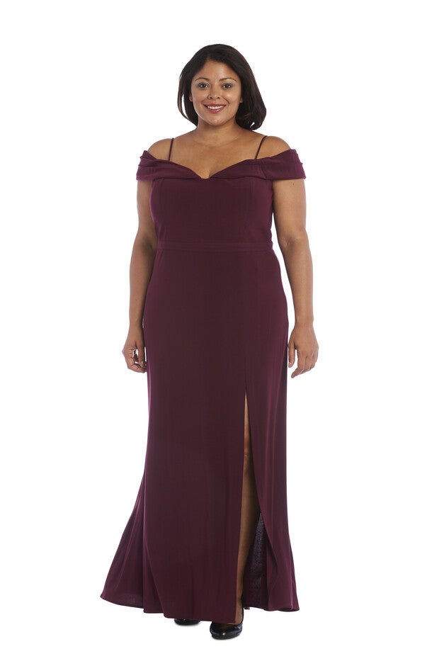 Morgan & Co. Long Dress, Wine, hi-res image number null