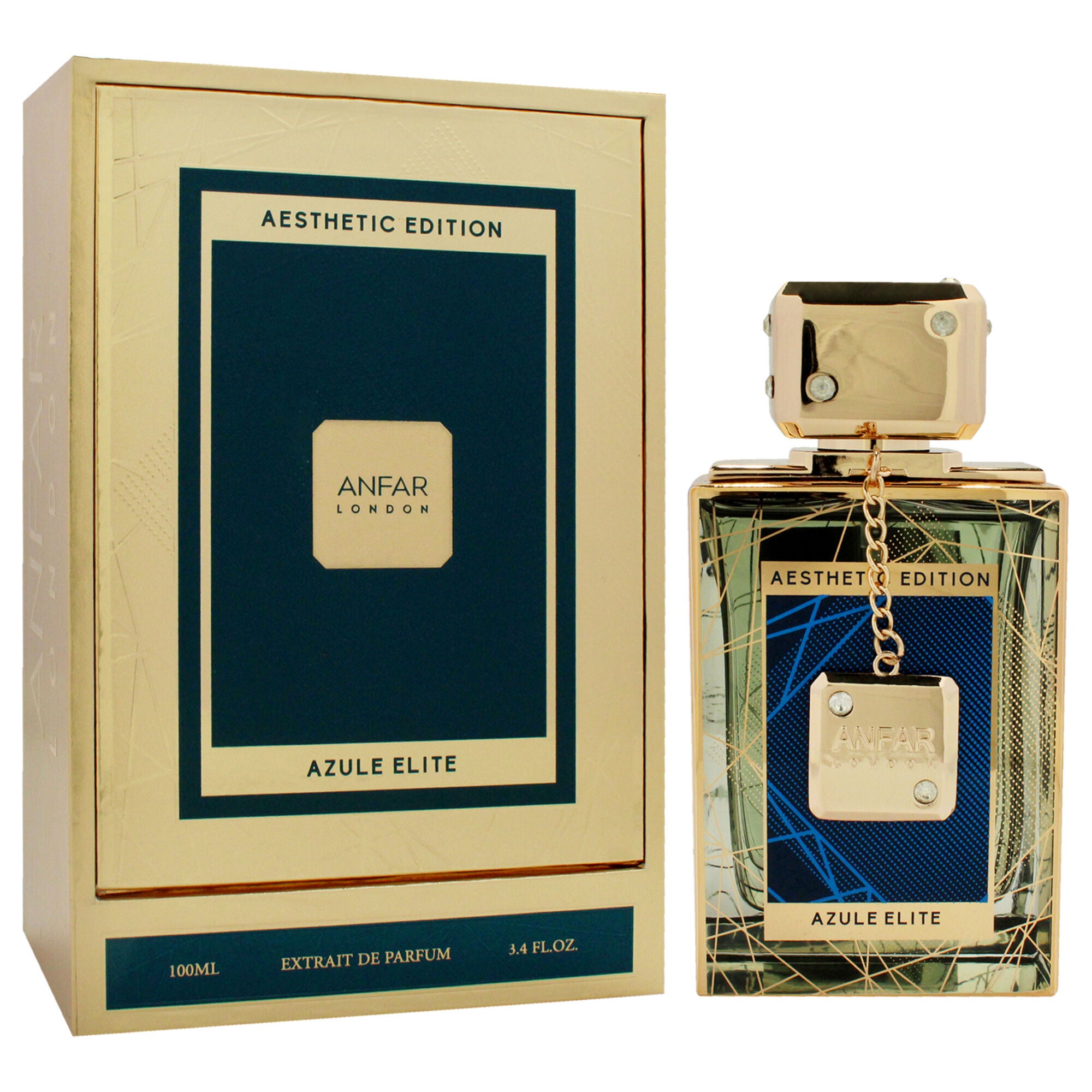 Anfar London - Azule Elite by Anfar for Men - 3.4 oz Extrait De Parfum Spray, See Description, alternate image number 2