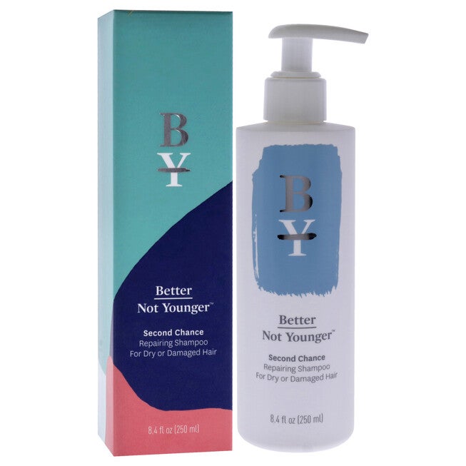 Second Chance Repairing Shampoo for Dry-Damaged Hair by Better Not Younger for Unisex - 8.4 oz Shampoo, , alternate image number null