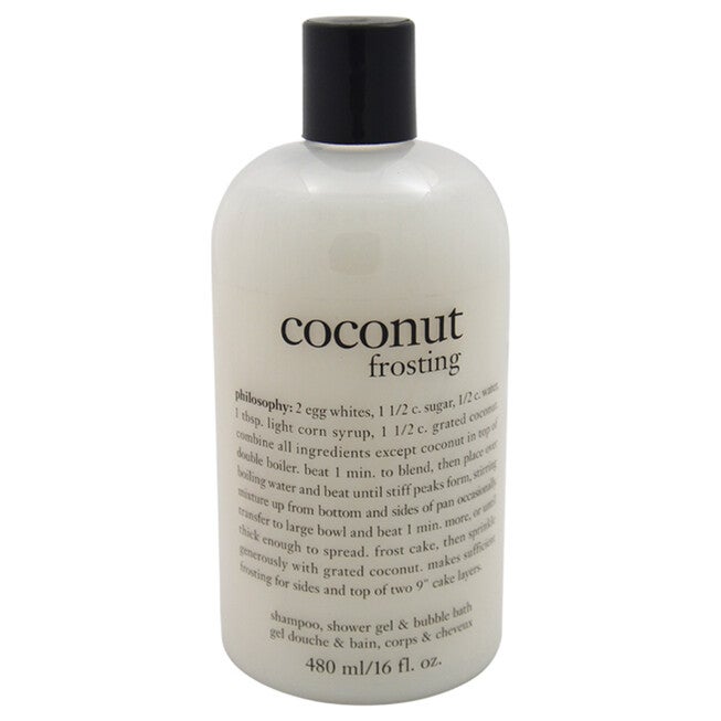 Coconut Frosting Shampoo, Shower Gel and Bubble Bath by Philosophy for Unisex - 16 oz Cleanser, NA, hi-res image number null
