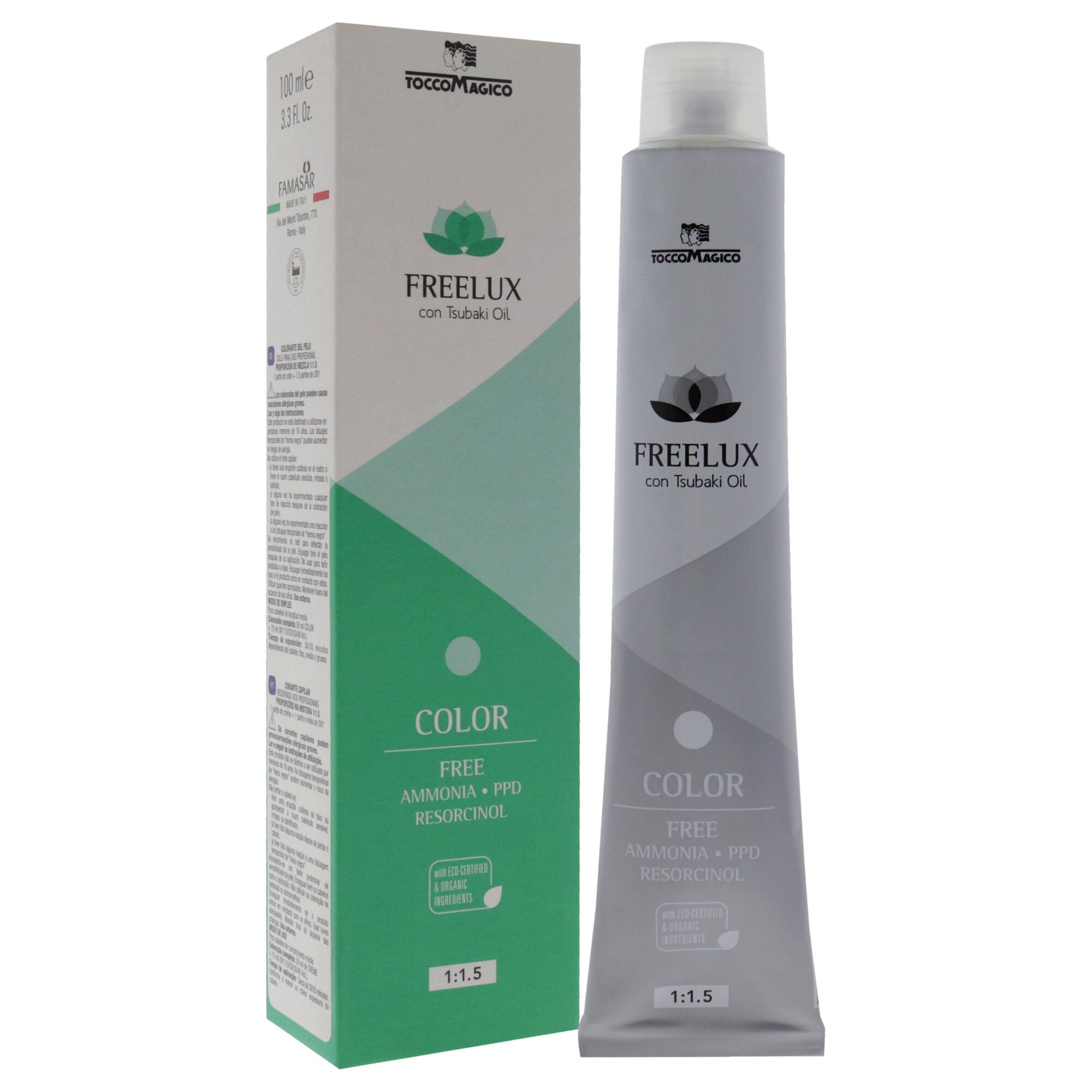 Freelux Permanet Hair Color - 8.11 Light Intense Ash Blond by Tocco Magico for Unisex - 3.38 oz Hair Color, See Description, alternate image number 2