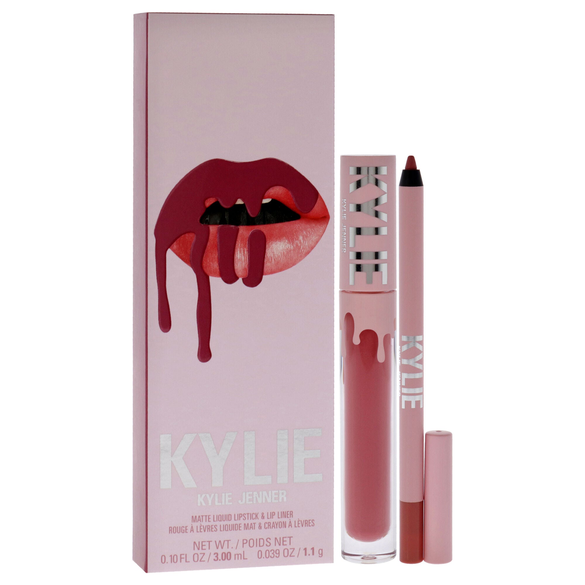 Matte Lip Kit - 302 Snow Way Bae by Kylie Cosmetics for Women - 2 Pc 0.10oz Matte Liquid Lipstick, 0.039oz Lip Liner, See Description, alternate image number 1