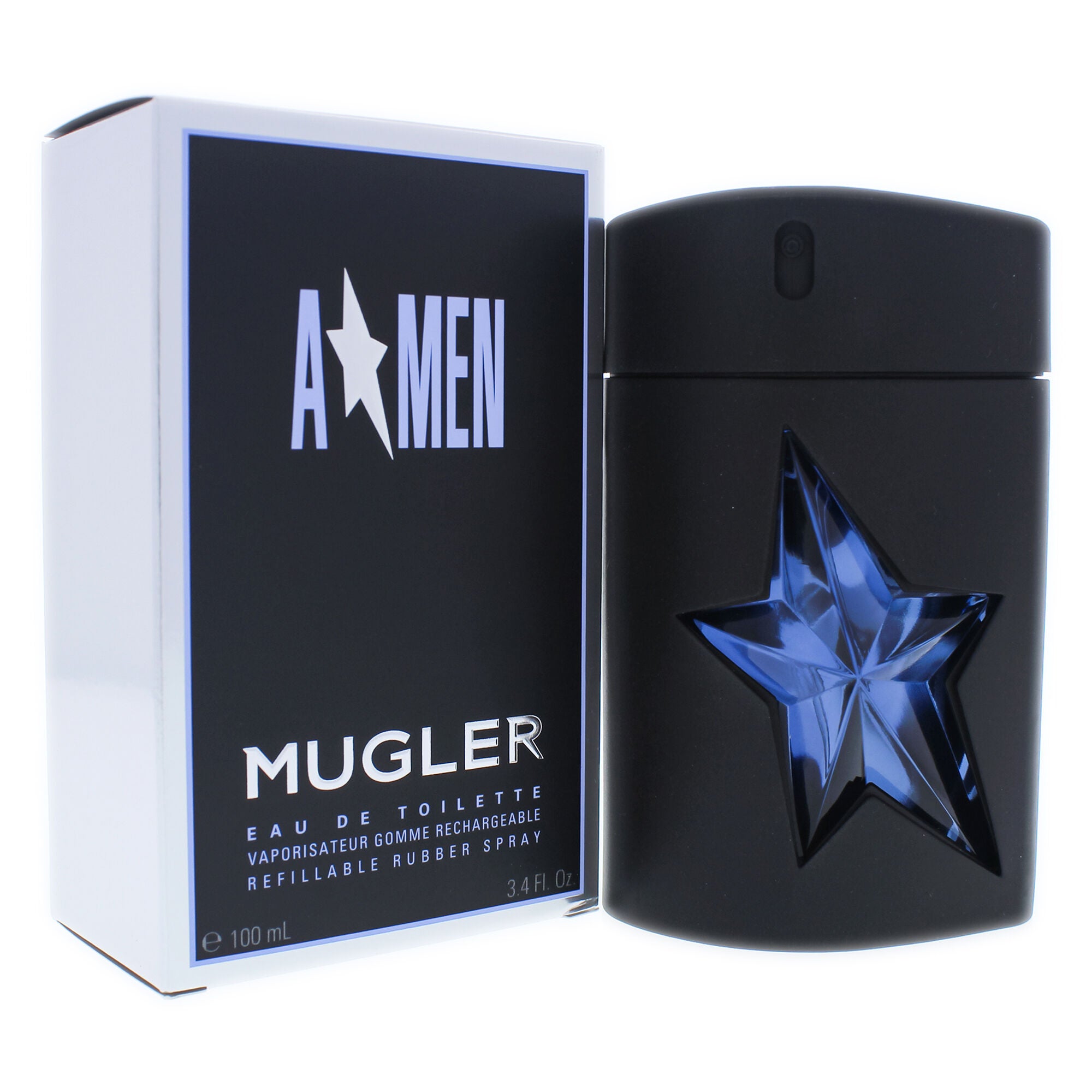 Angel by Thierry Mugler for Men - 3.4 oz EDT Spray (Refillable Rubber Spray), Clear, alternate image number 2