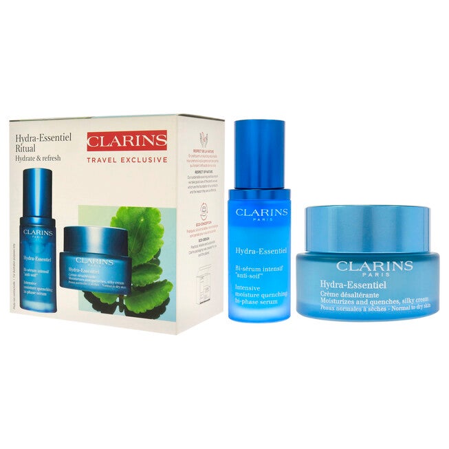 Hydra-Essentiel Experts Set by Clarins for Women - 2 Pc Set 1.7oz Moisturizing and Quench Light Cream, 1oz HydraQuench Intensive Serum, NA, alternate image number null