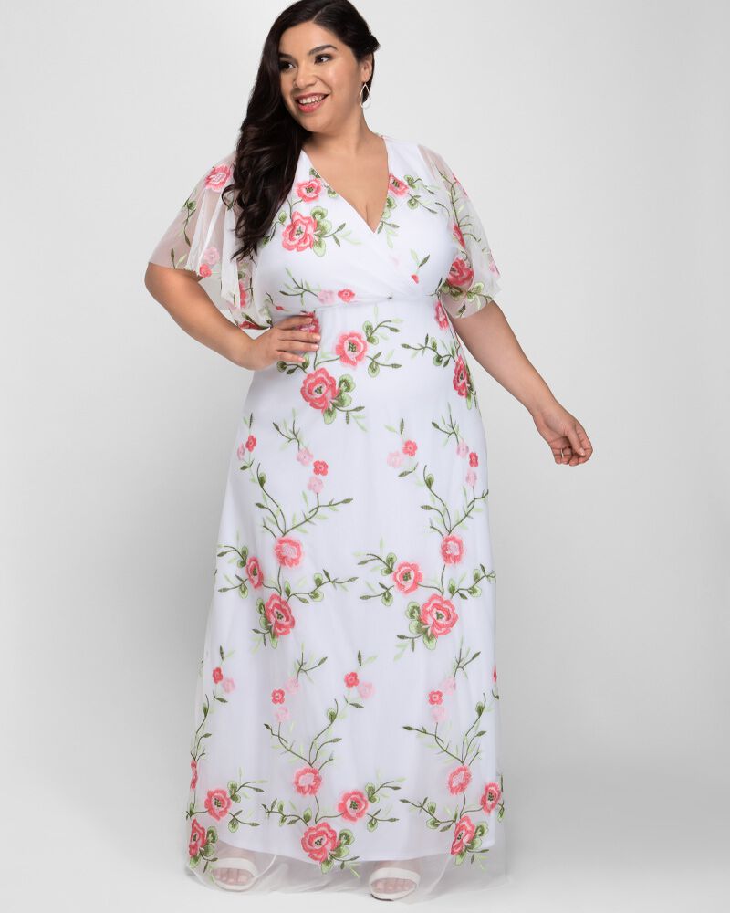 Embroidered Elegance Evening Gown, , alternate image number 10