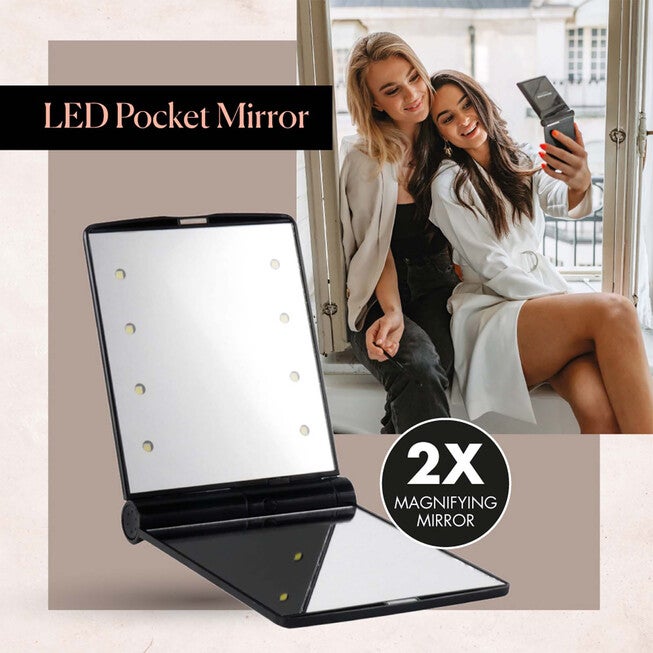 Lighted Compact Mirror by Browgame for Women - 1 Pc Mirror, NA, alternate image number null