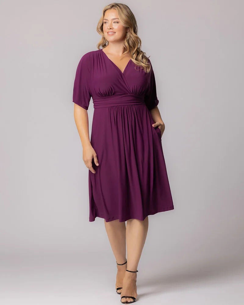 Gia Midi Dress, Azalea, alternate image number 2