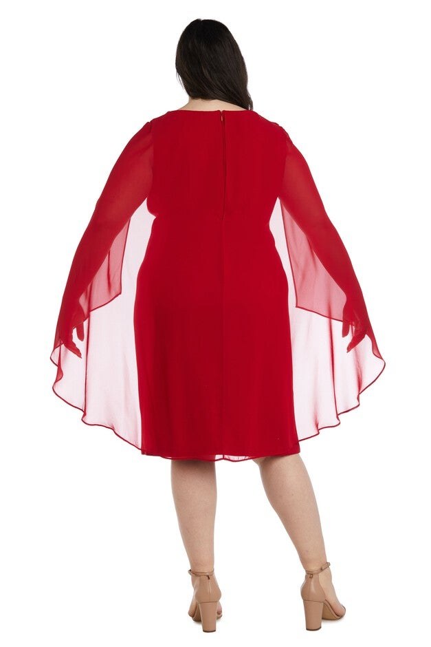 Chiffon Duster Cape Dress - Plus, , alternate image number null