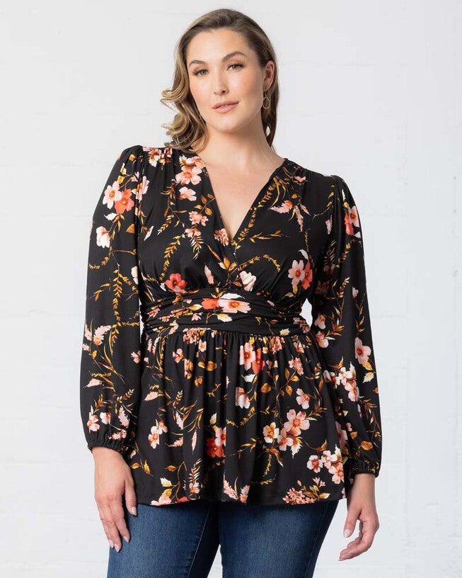 Leah Long Sleeve Tunic Top, , alternate image number null