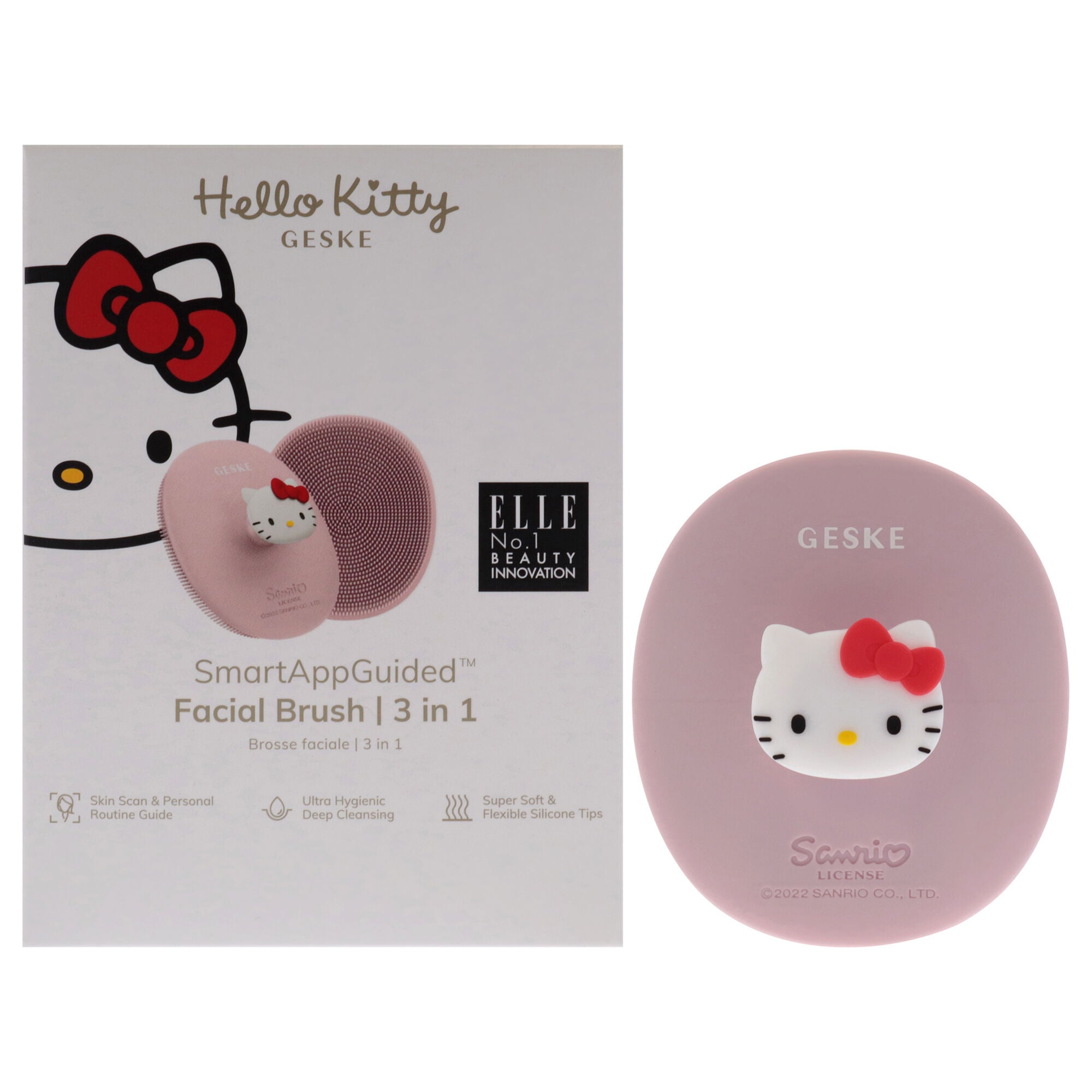 Hello Kitty Facial Brush 3 in 1 - Pink by Geske for Women - 1 Pc Brush, See Description, hi-res image number 0