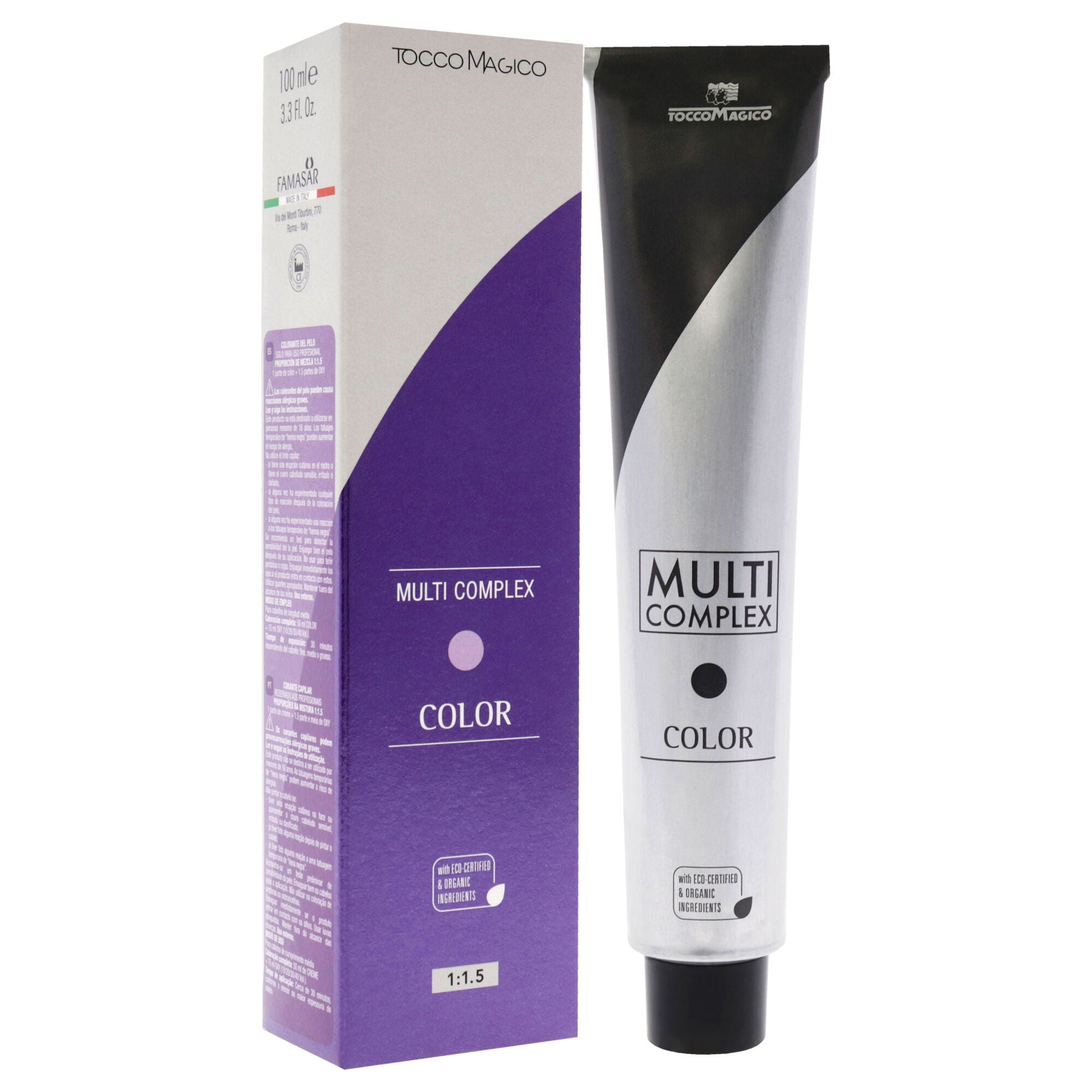 Multi Complex Permanet Hair Color - 6.7 Plum by Tocco Magico for Unisex - 3.38 oz Hair Color, See Description, alternate image number 2