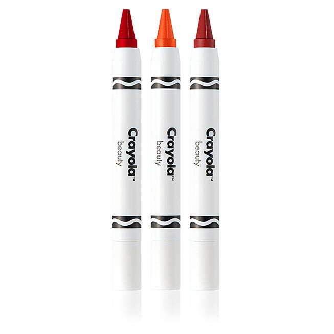 Crayola Crayon Trio - Wild Fruits by Crayola for Women - 3 x 0.07 oz Lipstick Very Cherry, Mango Tango, Strawberry, NA, alternate image number null