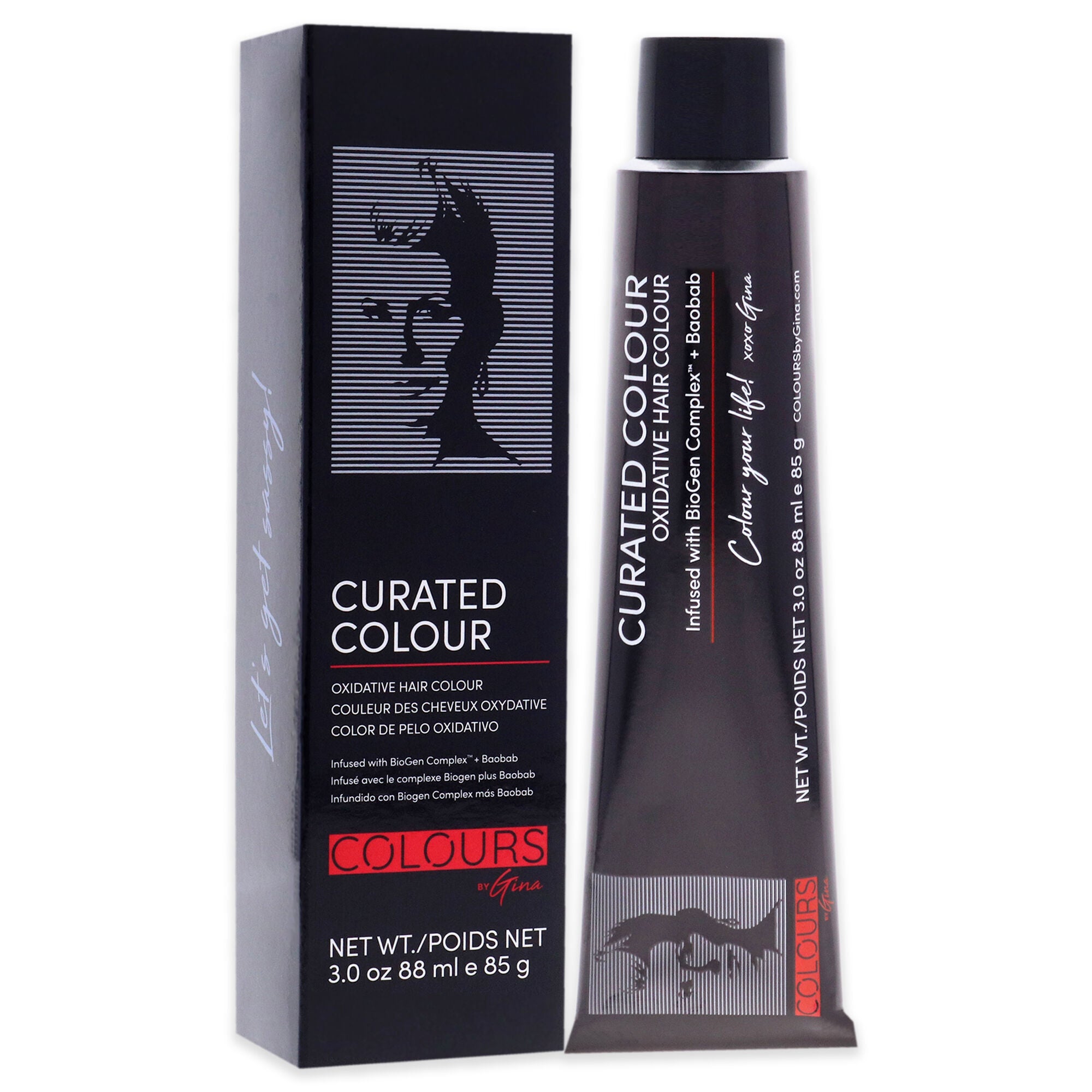 Curated Colour - 1.11-1BB Deepest Black by Colours By Gina for Unisex - 3 oz Hair Color, See Description, alternate image number 1