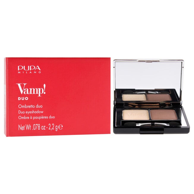 Vamp! Compact Duo Eyeshadow - 005 Milk Chocolate by Pupa Milano for Women - 0.078 oz Eye Shadow, See Description, alternate image number 1