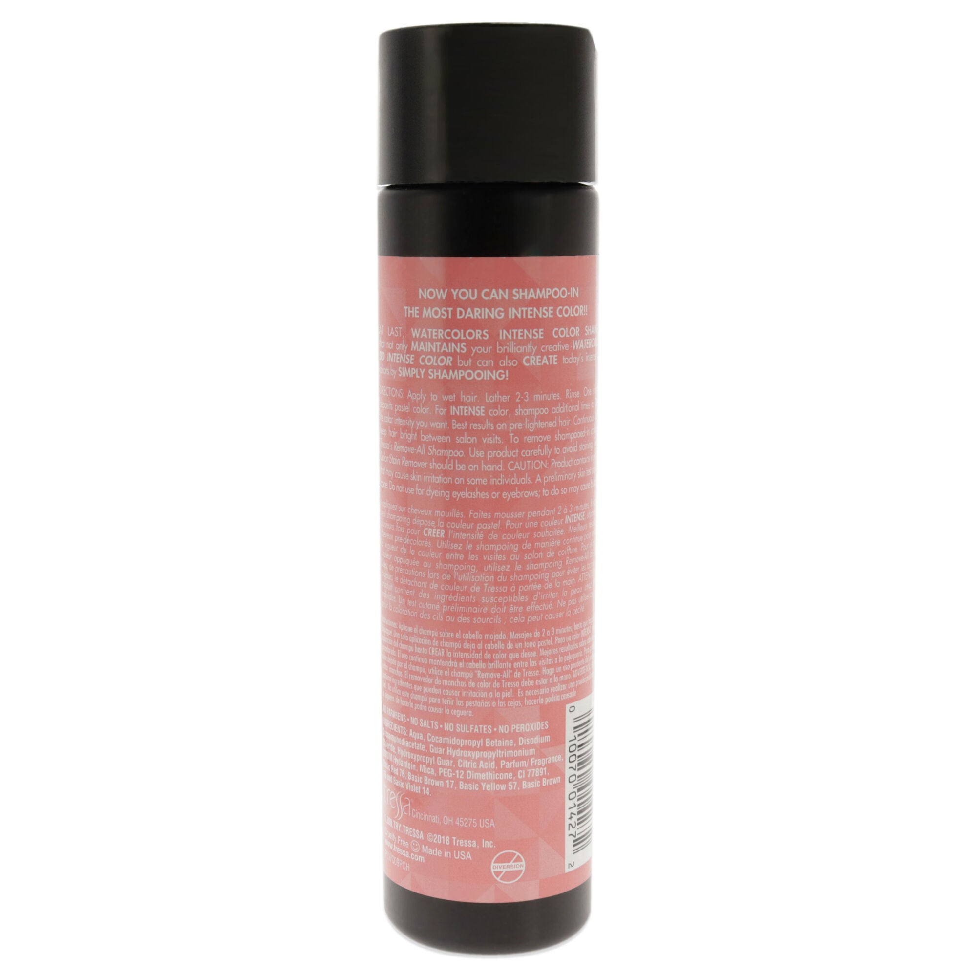 Watercolors Intense Shampoo - Peach by Tressa for Unisex - 8.5 oz Shampoo, , alternate image number 3