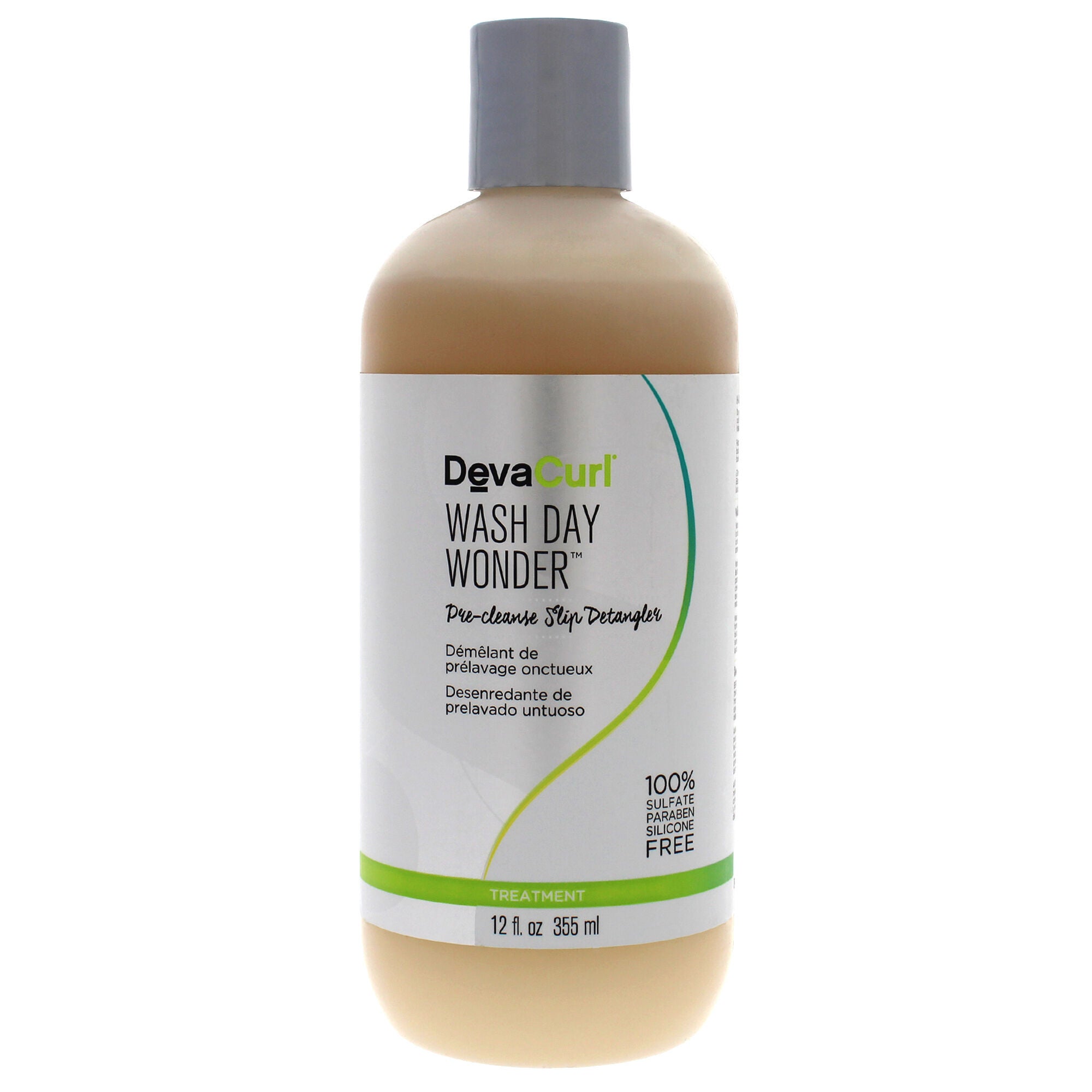 Wash Day Wonder Pre-Cleanse Slip Detangler by DevaCurl for Unisex - 12 oz Detangler, See Description, hi-res image number 0