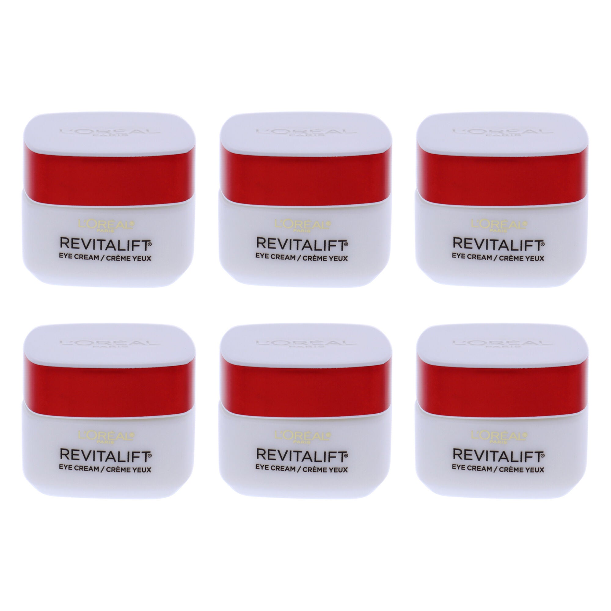 Revitalift Anti-Wrinkle and Firming Eye Treatment by LOreal Paris for Unisex - 0.5 oz Cream - Pack of 6, White, alternate image number 1