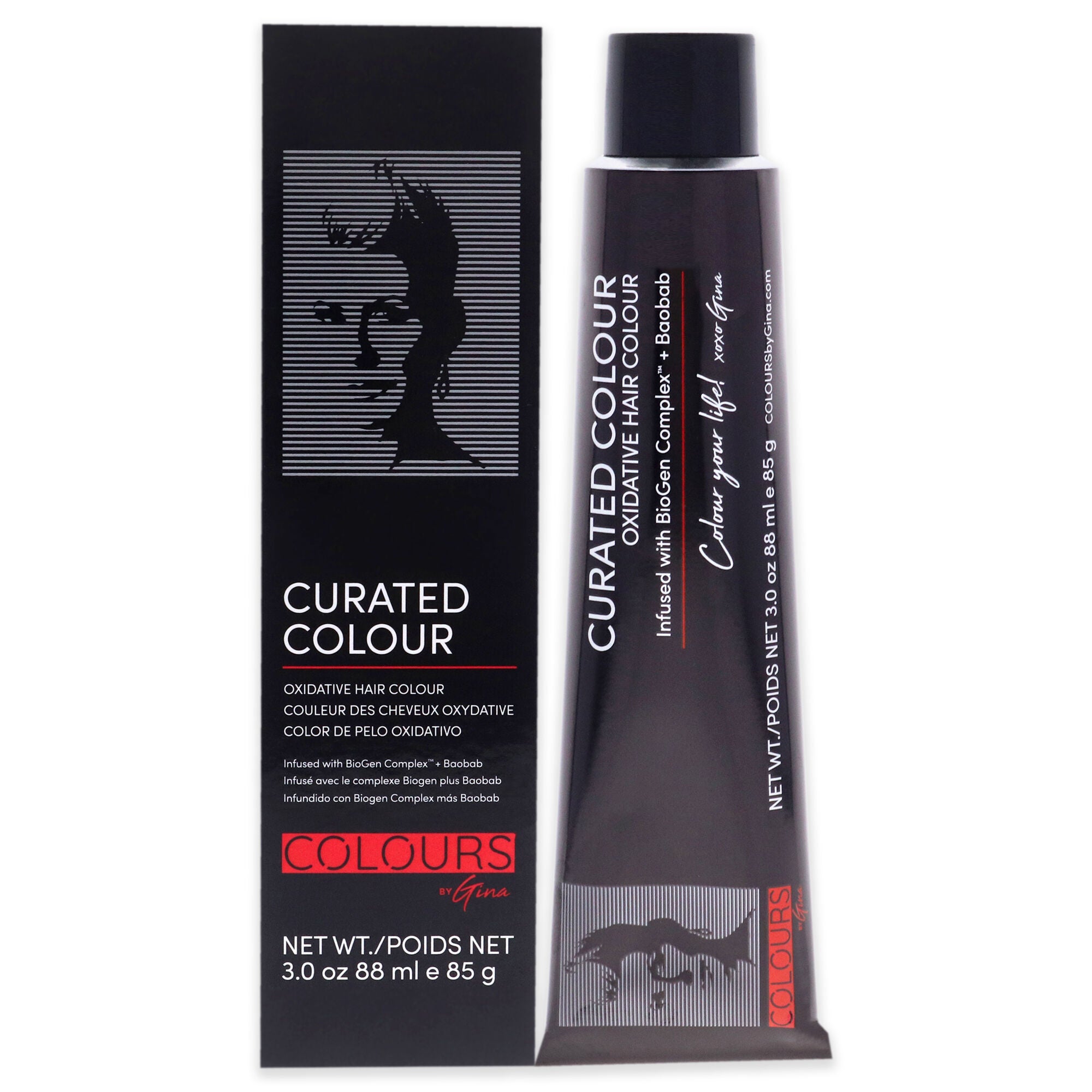 Curated Colour - 1.11-1BB Deepest Black by Colours By Gina for Unisex - 3 oz Hair Color, See Description, hi-res image number 0