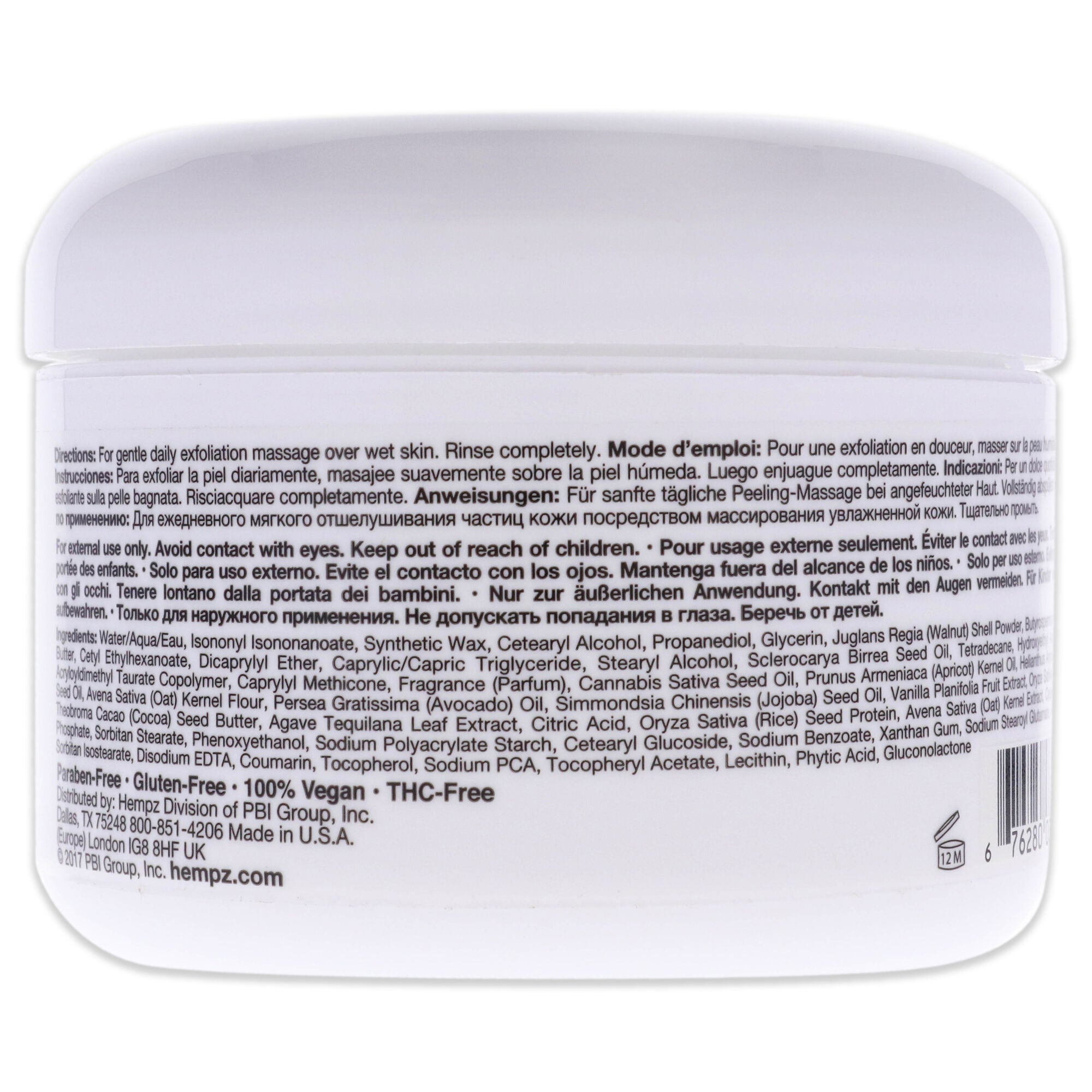 AromaBody Milk and Honey Herbal Body Exfoliating Whip by Hempz for Unisex - 7.3 oz Body Cream, See Description, alternate image number 1