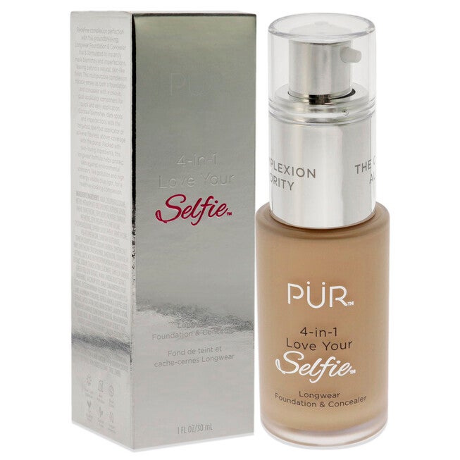 4-in-1 Love Your Selfie Longwear Foundation and Concealer - LN4 Vanilla-Fair with Neutral Undertones by Pur Cosmetics for Women - 1 oz Makeup, NA, alternate image number null