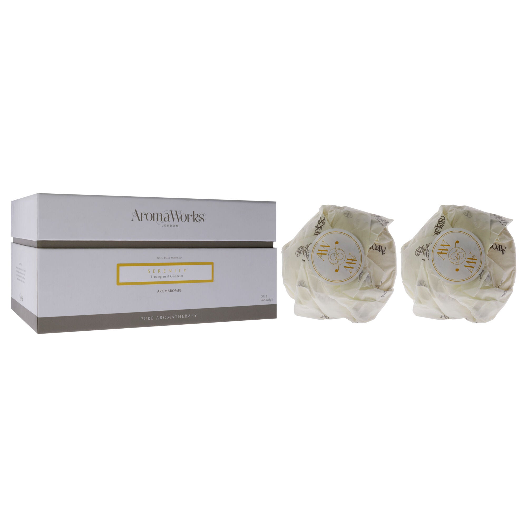 Serenity AromaBomb Duo by Aromaworks for Unisex - 2 x 17.6 oz Bath Bomb, See Description, alternate image number 1