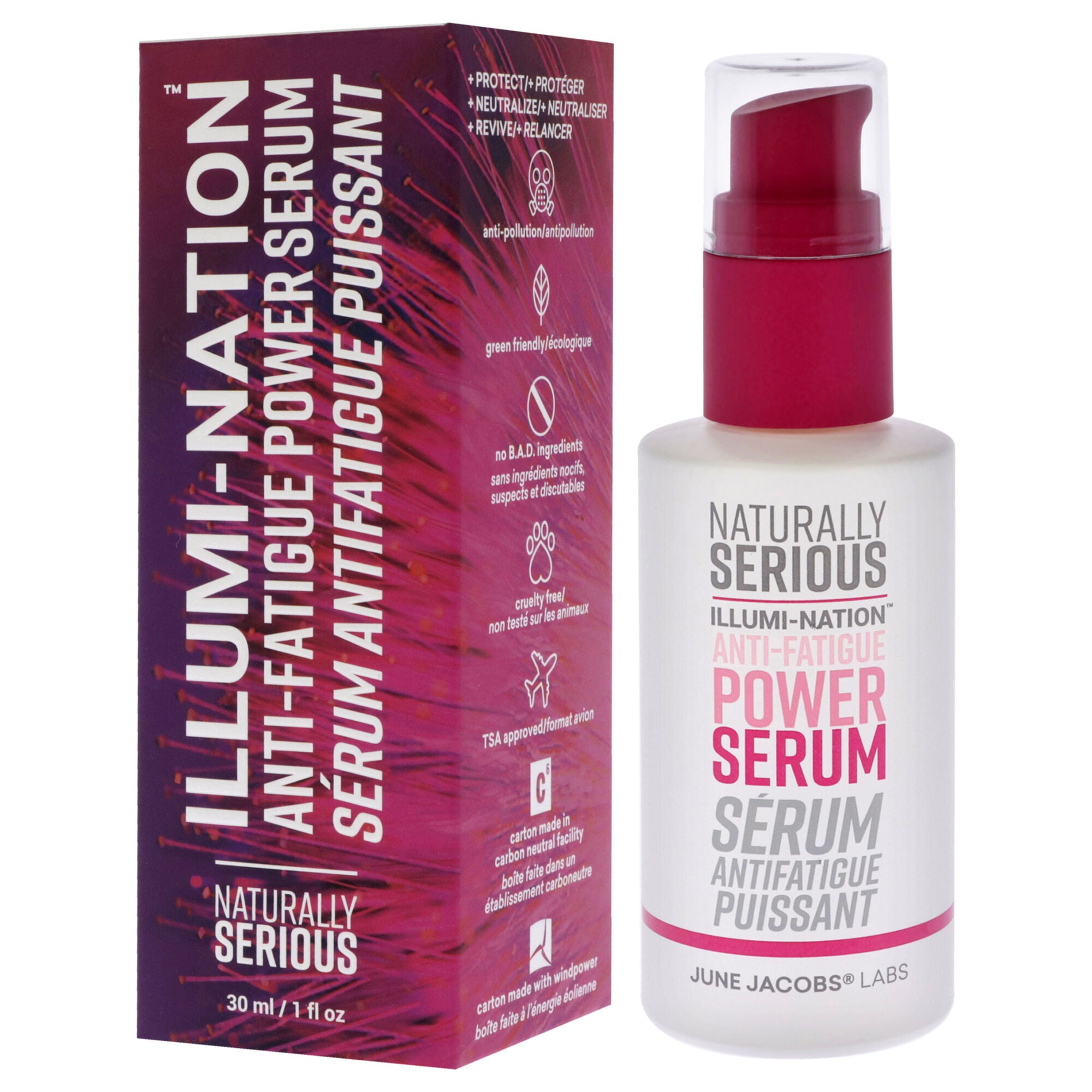 Illumi-nation Anti-Fatigue Power Serum by Naturally Serious for Unisex - 1 oz Serum, See Description, alternate image number 3