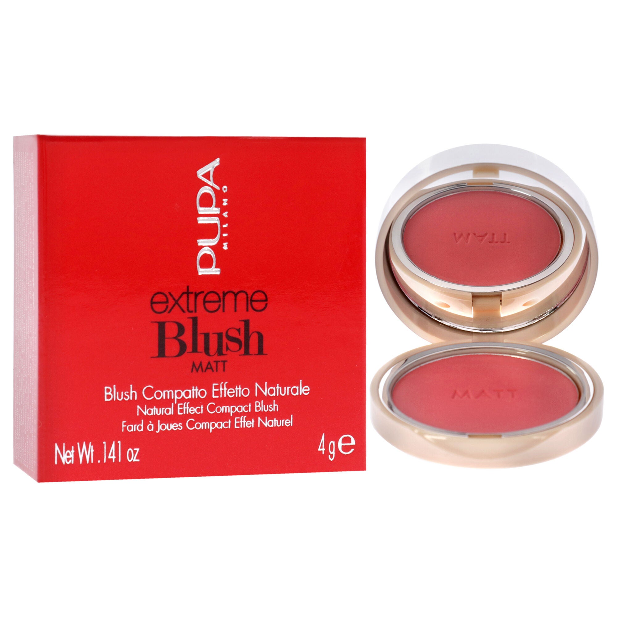 Extreme Blush Matt - 004 Daring Pink by Pupa Milano for Women - 0.141 oz Blush, See Description, alternate image number 1
