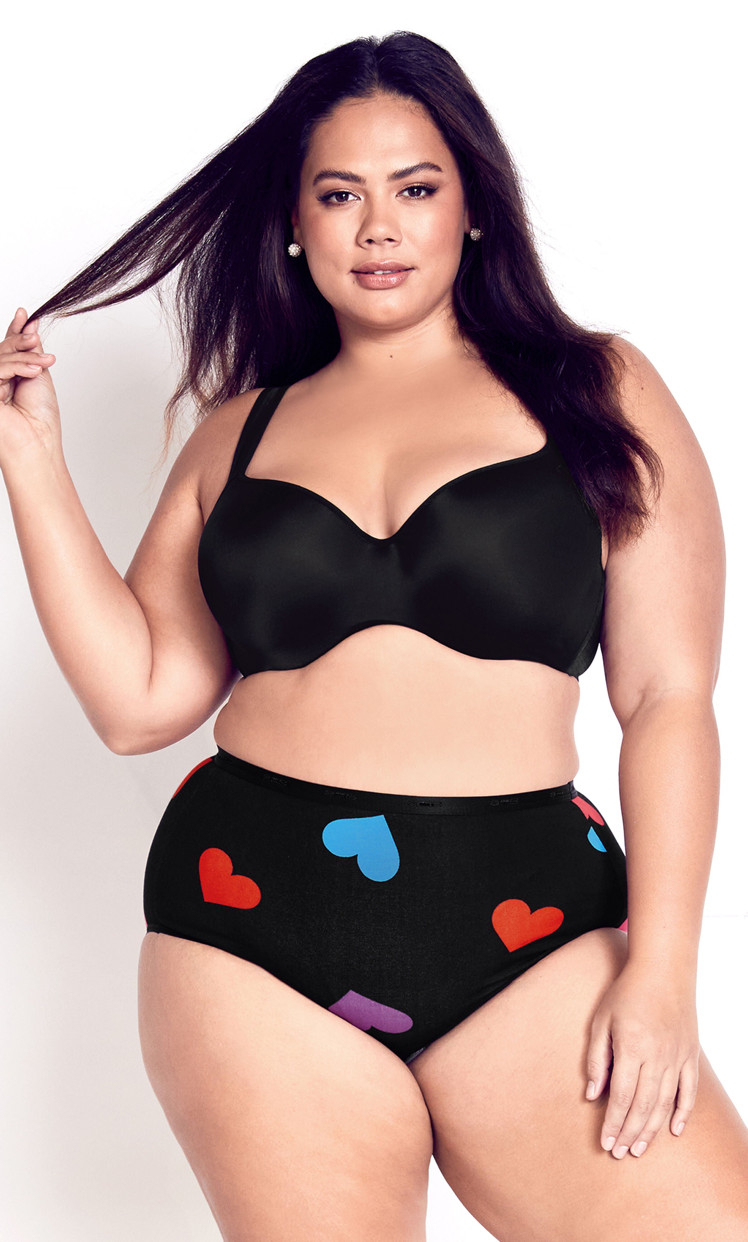 Basic Cotton Fashion 3 Pack Brief - multi, Black, hi-res image number 0