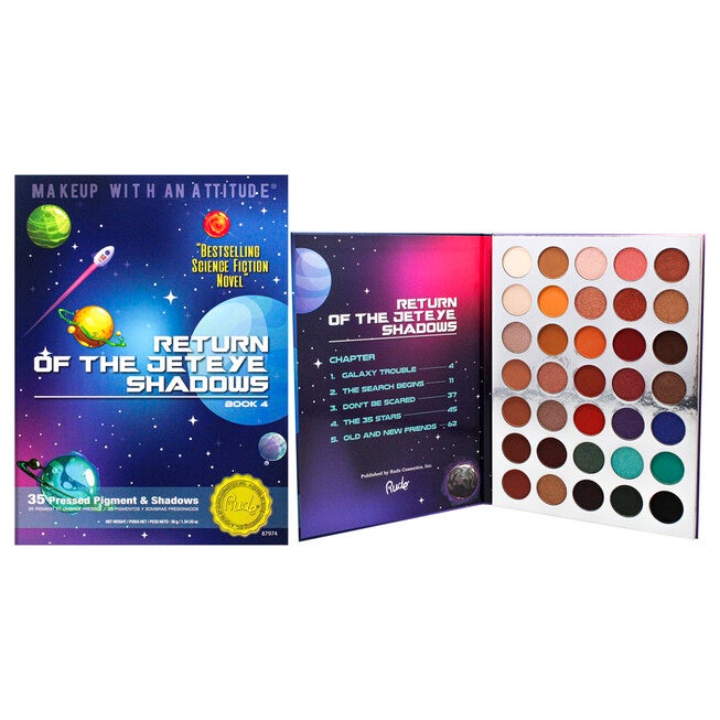 Return of the Jeteye 35 Eyeshadows Palette - Book 4 by Rude Cosmetics ...
