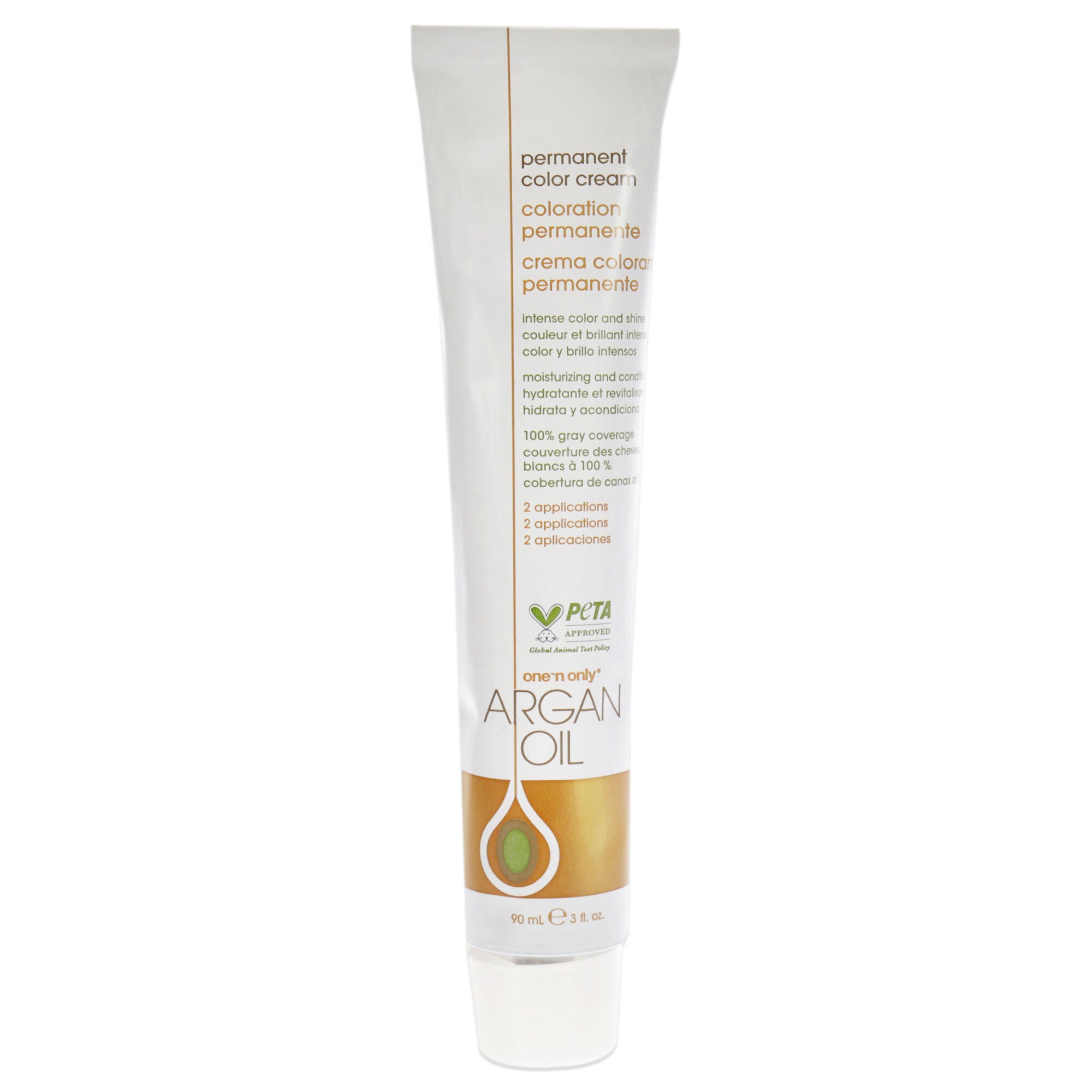 Argan Oil Permanent Color Cream - 3RV Dark Red Violet Brown by One n Only for Unisex - 3 oz Hair Color, See Description, alternate image number 3