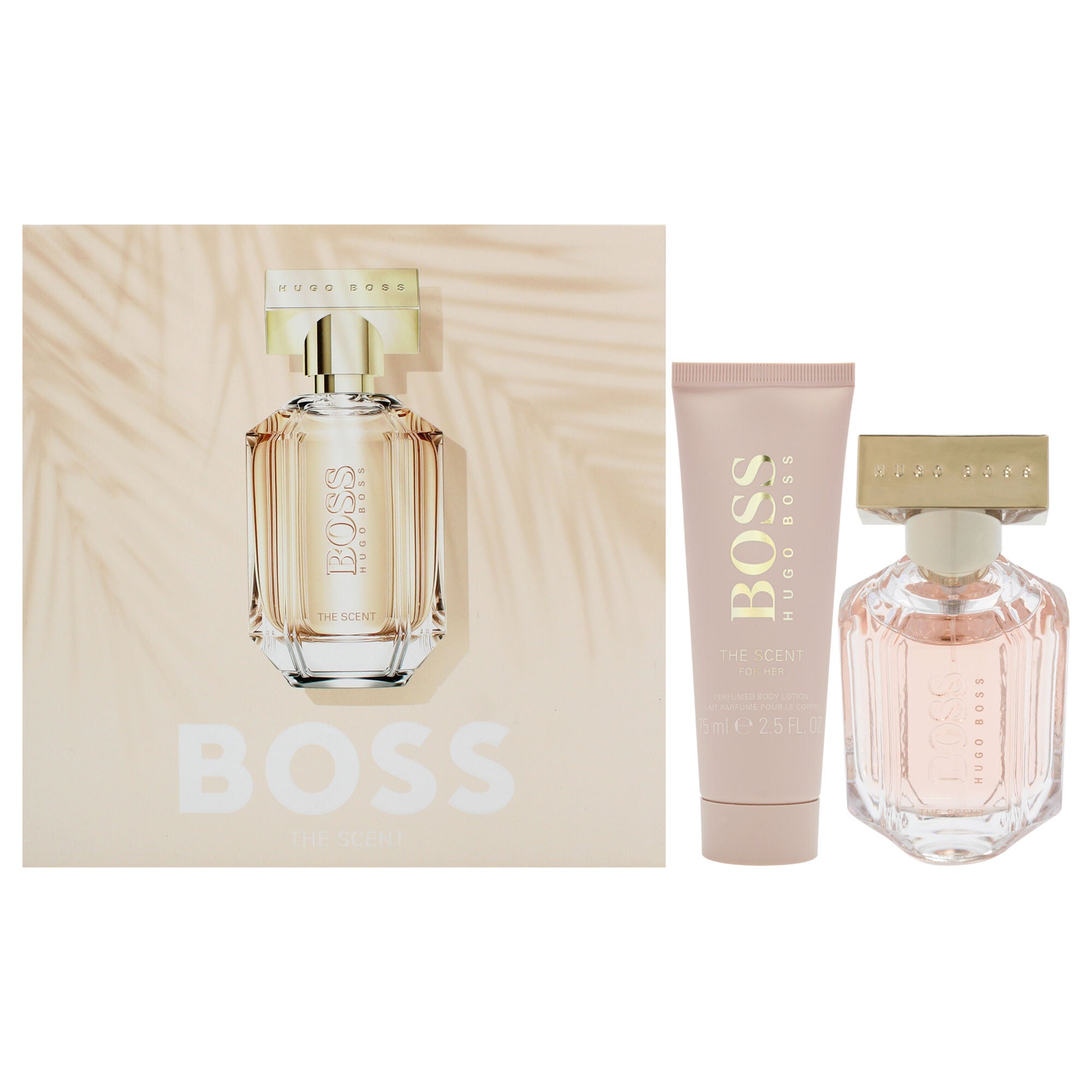 Boss The Scent by Hugo Boss for Women - 2 Pc Gift Set 1.6oz EDP Spray, 2.5oz Body Lotion, Clear, hi-res image number 0