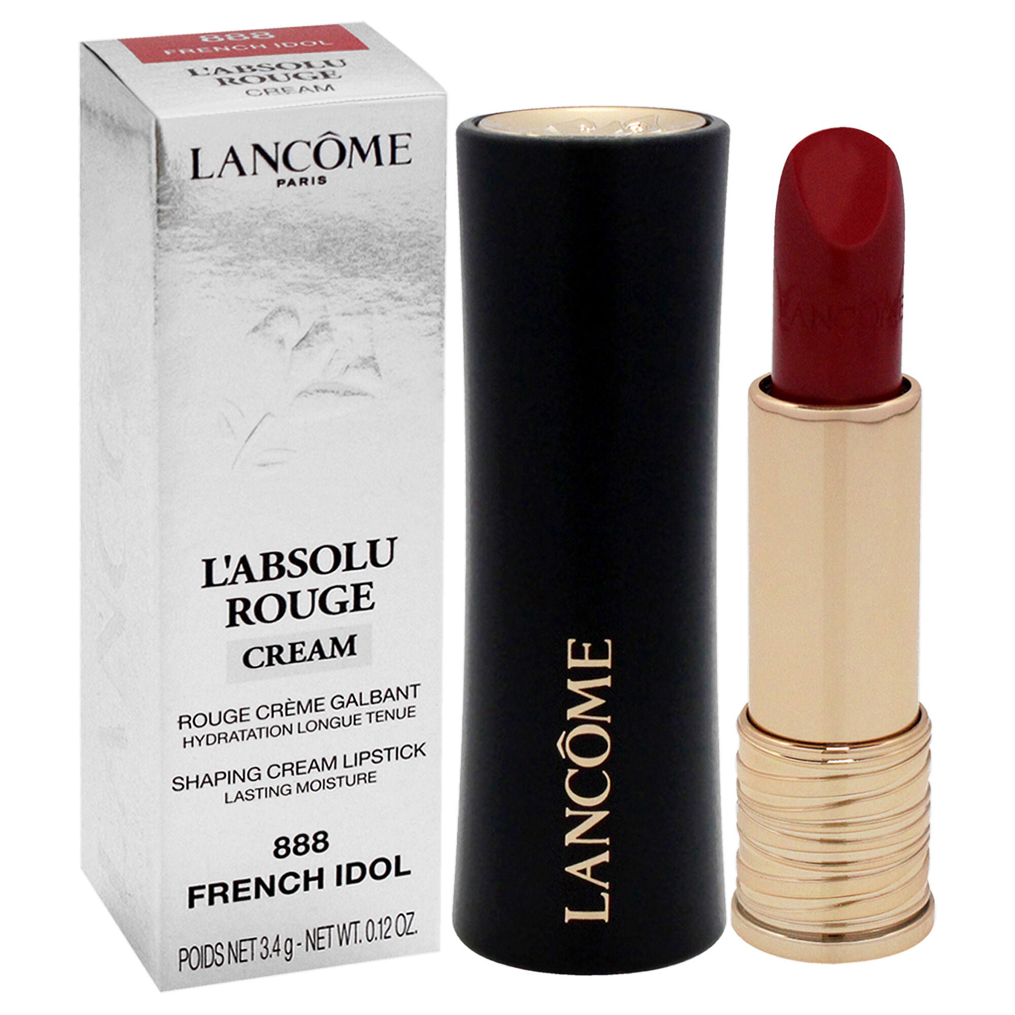 LAbsolu Rouge Cream Lipstick - 888 French Idol by Lancome for Women - 0.12 oz Lipstick, See Description, alternate image number 1