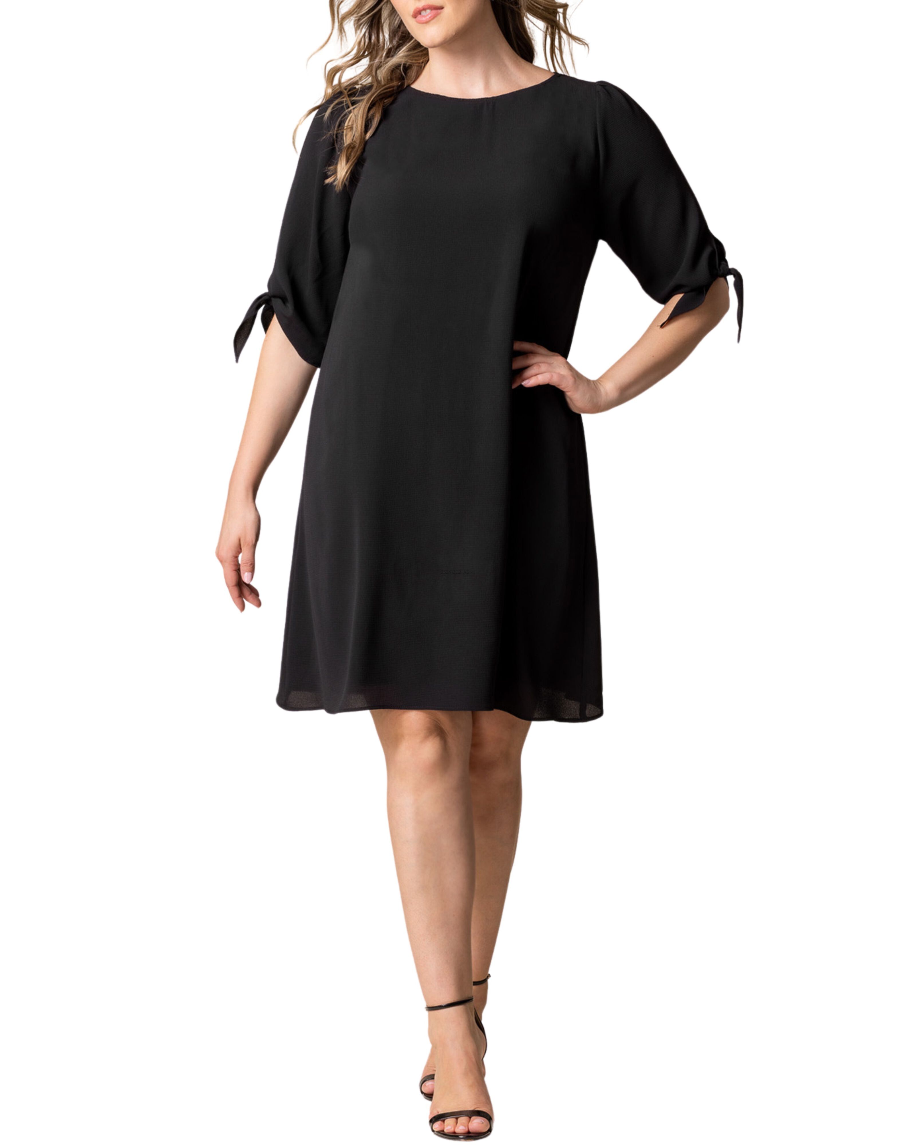 Manhattan Shift Dress, BLACK NOIR / Black, hi-res image number 0