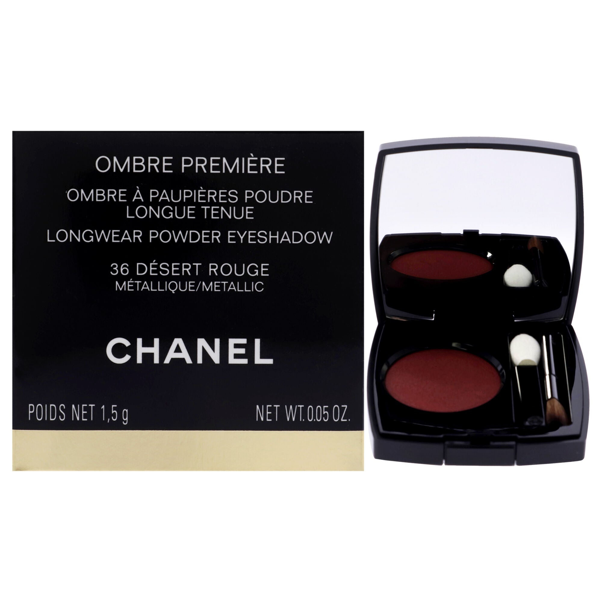 Ombre Premiere Longwear Powder Eyeshadow - 36 Desert Rouge by Chanel for Women - 0.05 oz Eye Shadow, See Description, hi-res image number 0