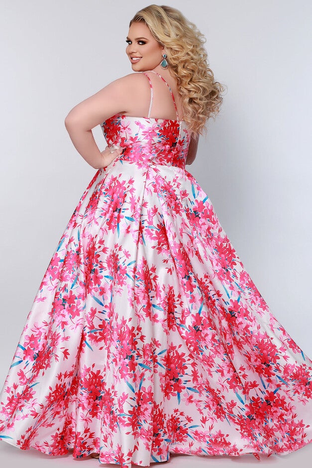 Wild FLower Formal Dress Pink Floral Print Size 14, , alternate image number null