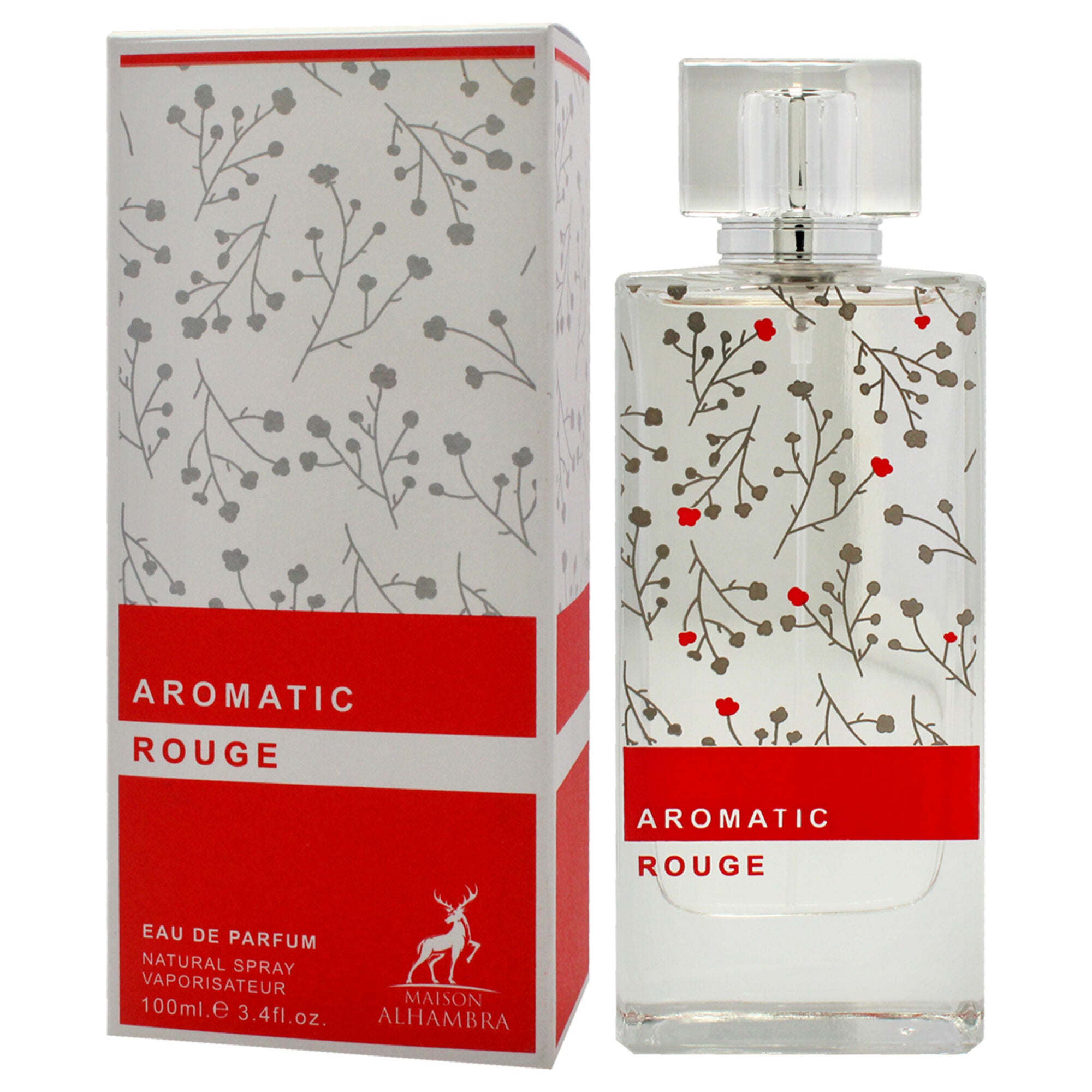 Aromatic Rouge by Maison Alhambra for Women - 3.4 oz EDP Spray, Clear, alternate image number 3