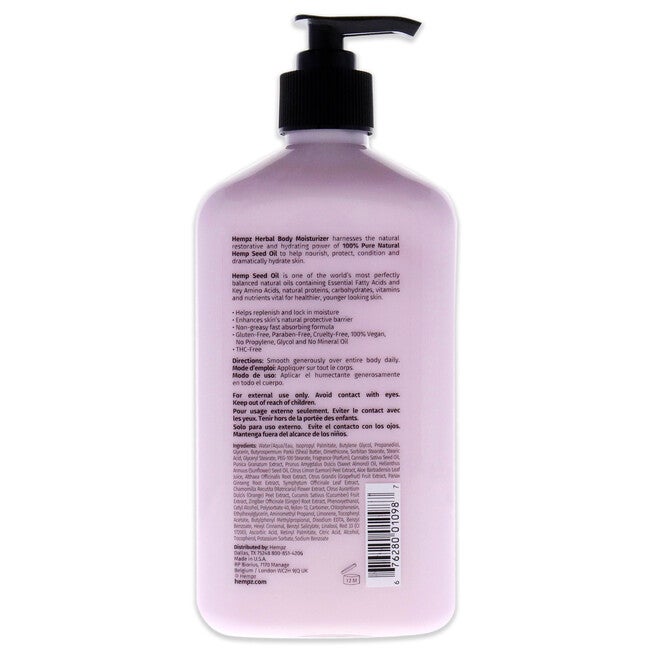 Pomegranate Herbal Body Moisturizer by Hempz for Unisex - 17 oz Lotion, NA, alternate image number null