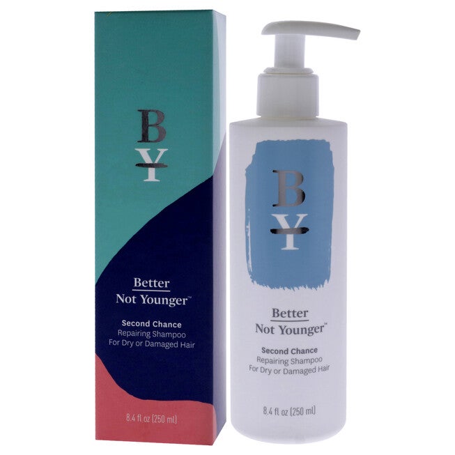Second Chance Repairing Shampoo for Dry-Damaged Hair by Better Not Younger for Unisex - 8.4 oz Shampoo, , alternate image number null