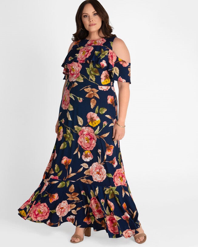 Piper Cold Shoulder Maxi Dress, , alternate image number null