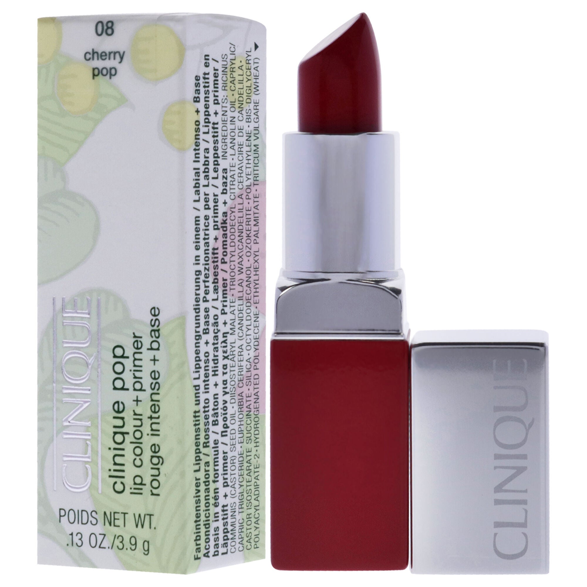 Clinique Pop Lip Colour Plus Primer - 08 Cherry Pop by Clinique for Women - 0.13 oz Lipstick, , alternate image number 8