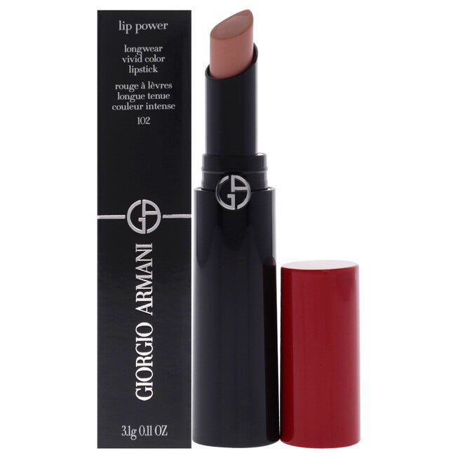 Lip Power Longwear Vivid Color Lipstick - 102 Romanza by Giorgio Armani for Women - 0.11 oz Lipstick, NA, hi-res image number null
